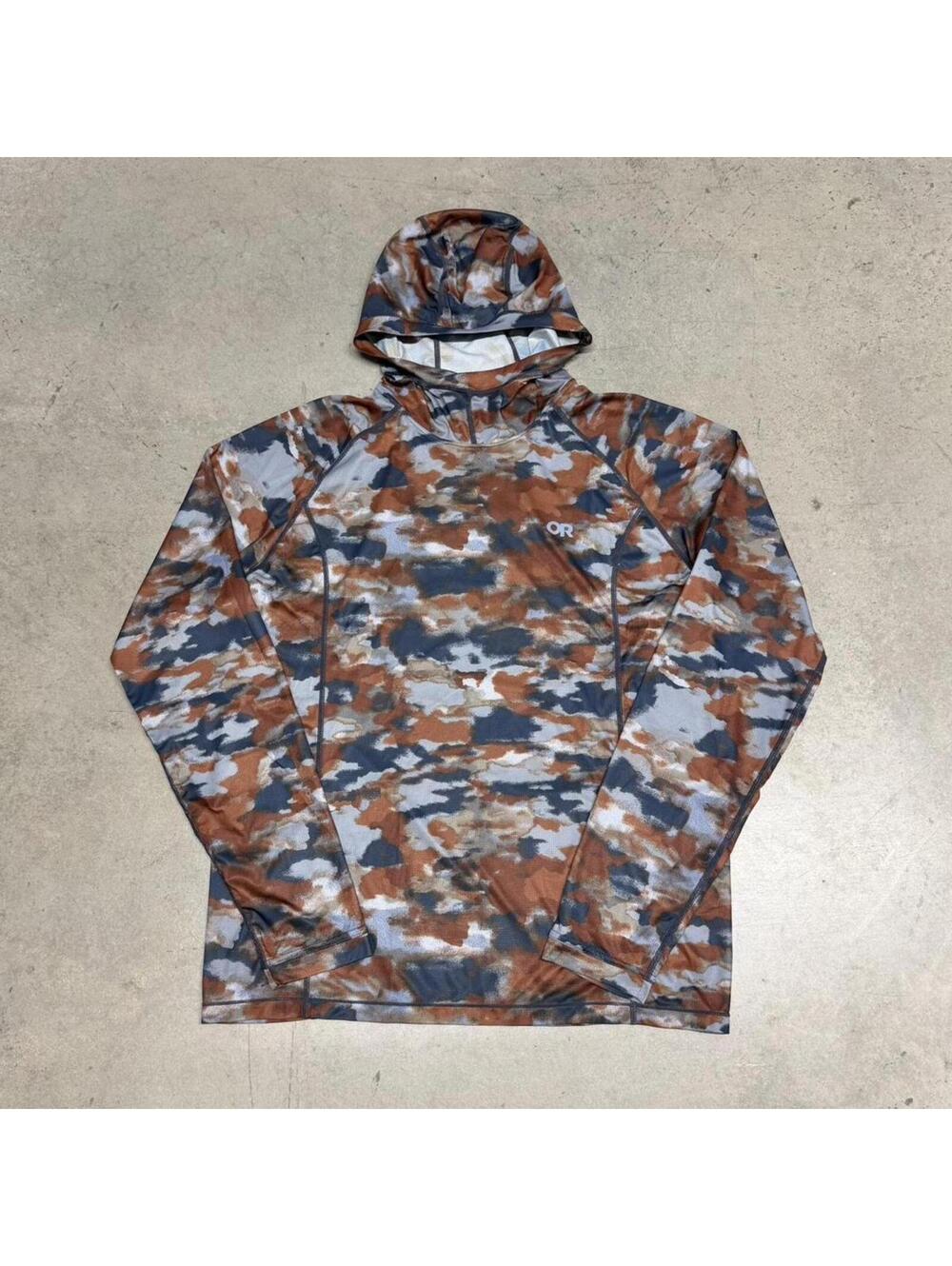 MSRP $85 Outdoor Research Slate Camo Printed Echo Hoodie
